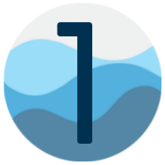 Icon of the number one.